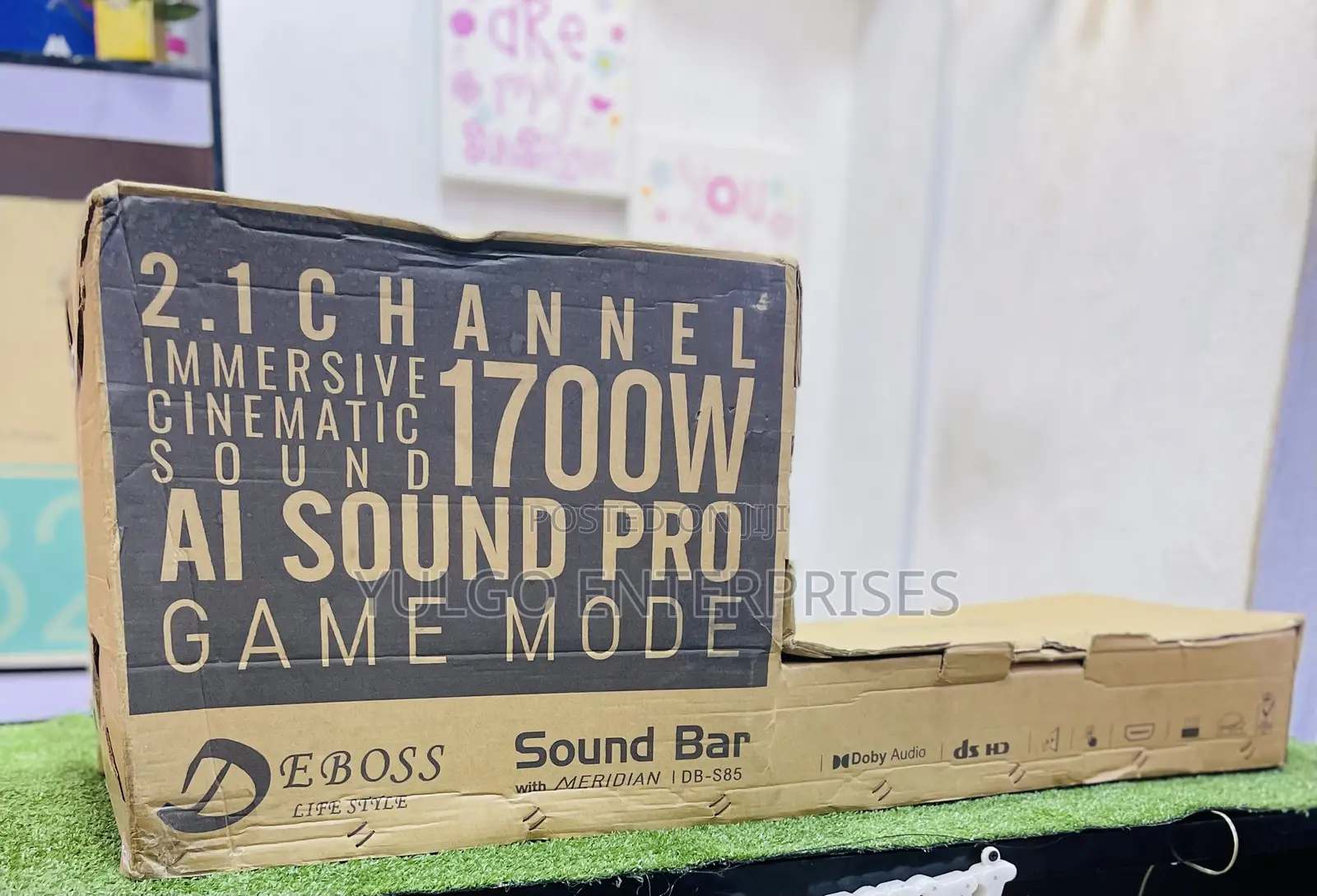 Deboss Wireless Sound Bar and Subwoofer