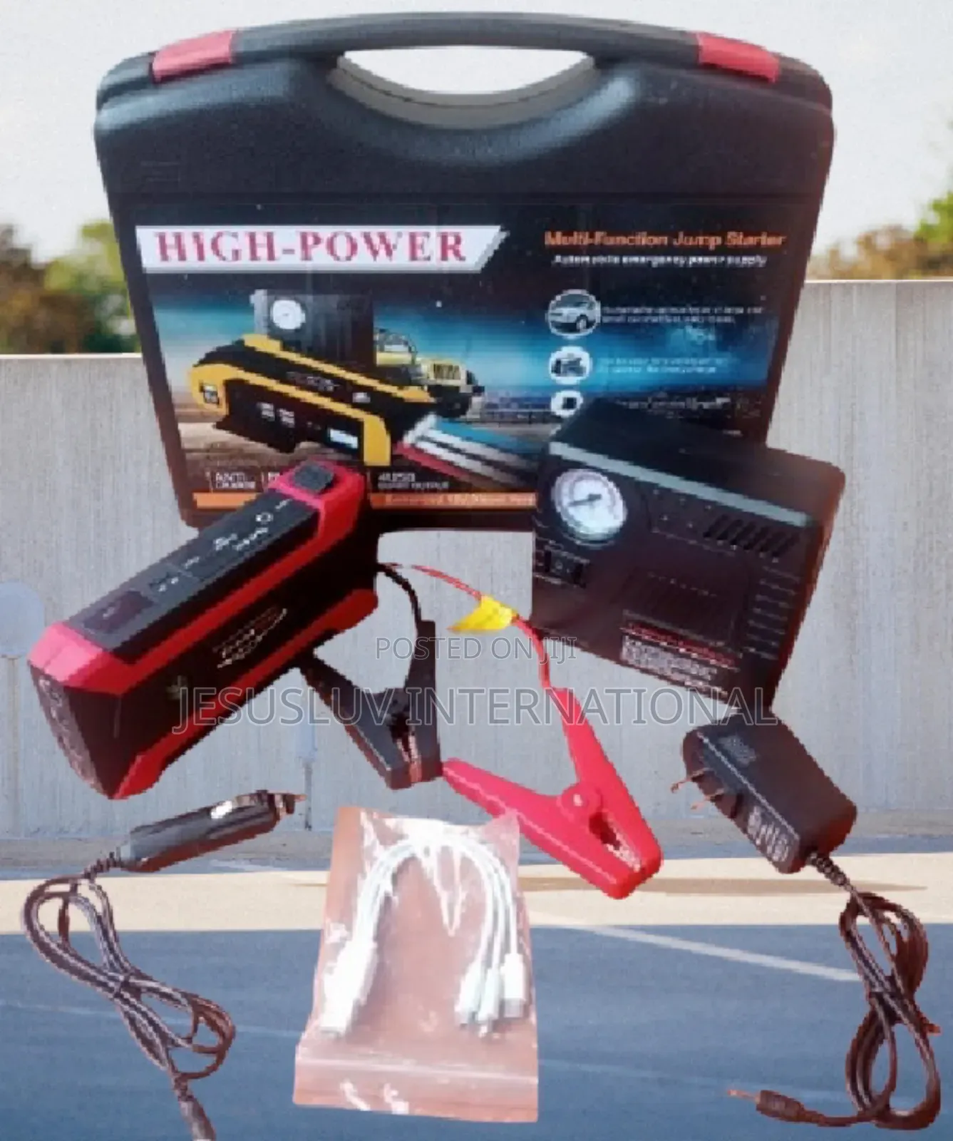 Jump Starter Power Pack With Tyre Inflator 99800mah