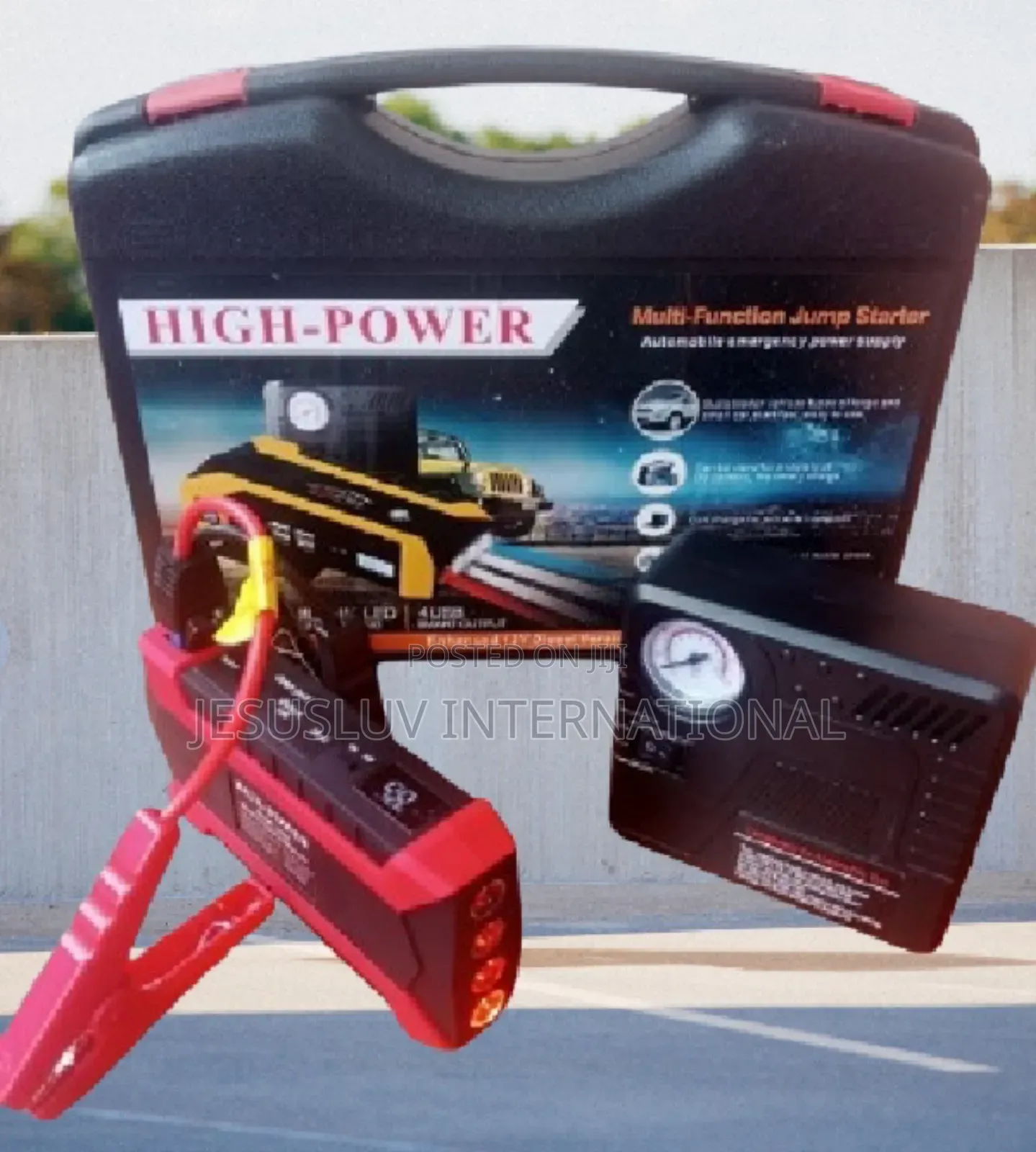 Jump Starter Power Pack With Tyre Inflator 99800mah