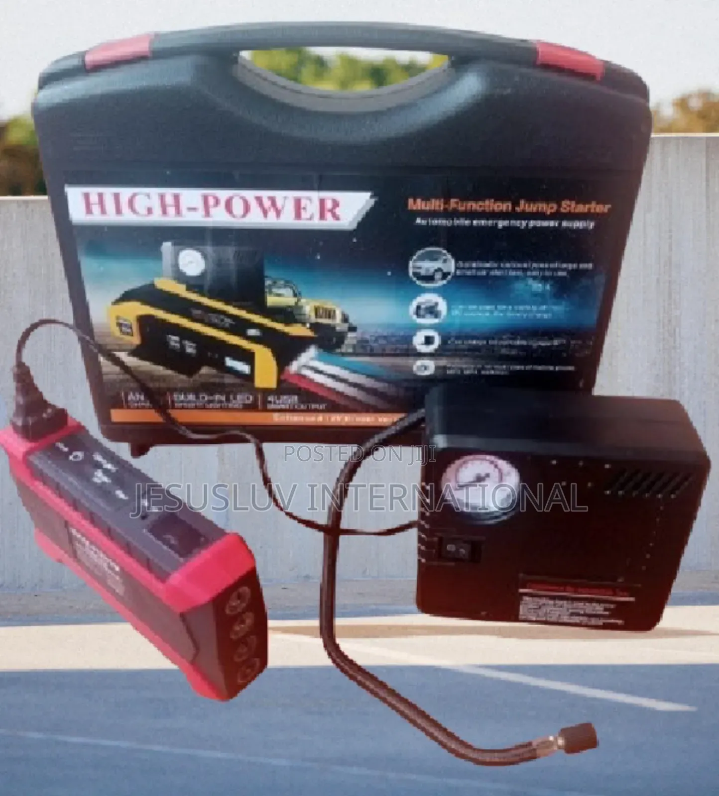 Jump Starter Power Pack With Tyre Inflator 99800mah