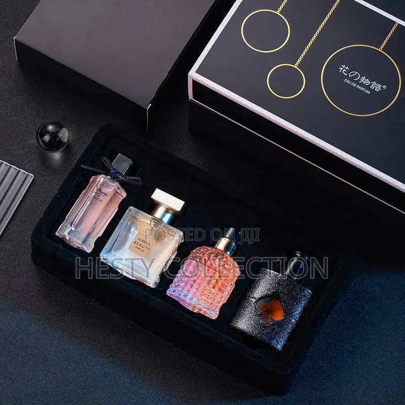 4 in 1 Perfume Valentine Birthday Christmas Gift Set for Him or Her