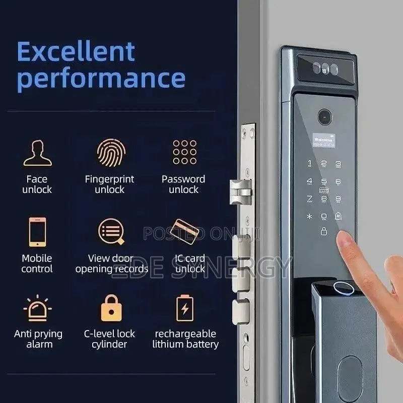 Smartlock Feature Facial Recognition Fingerprint Mobile App