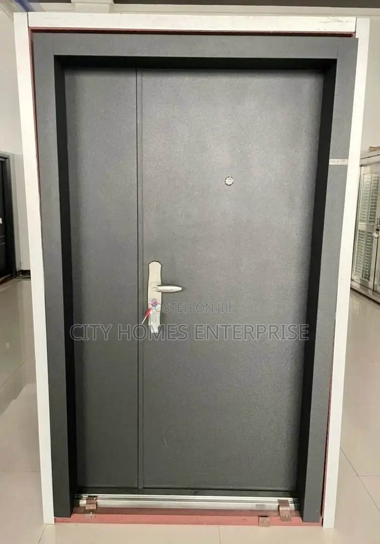 1200mm by 2100mm Plain Black Affordable Door