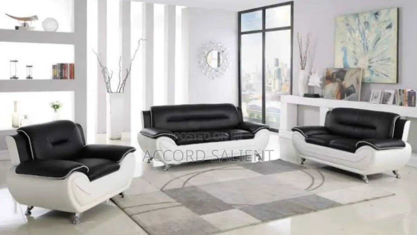7 Seater Designer Leather Sofa