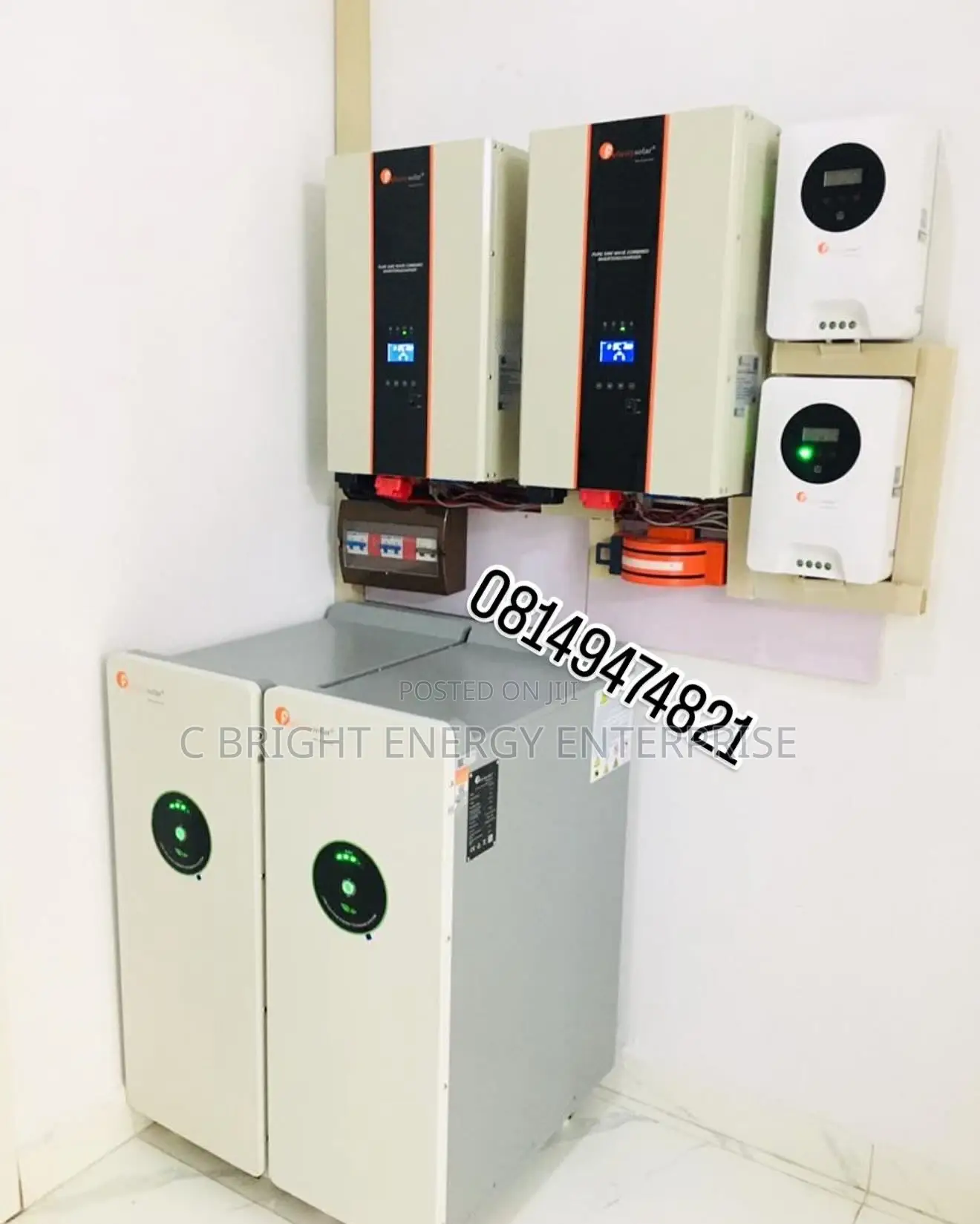20kva Inverter/30kwh Lithium Solar Set Up Big Installation