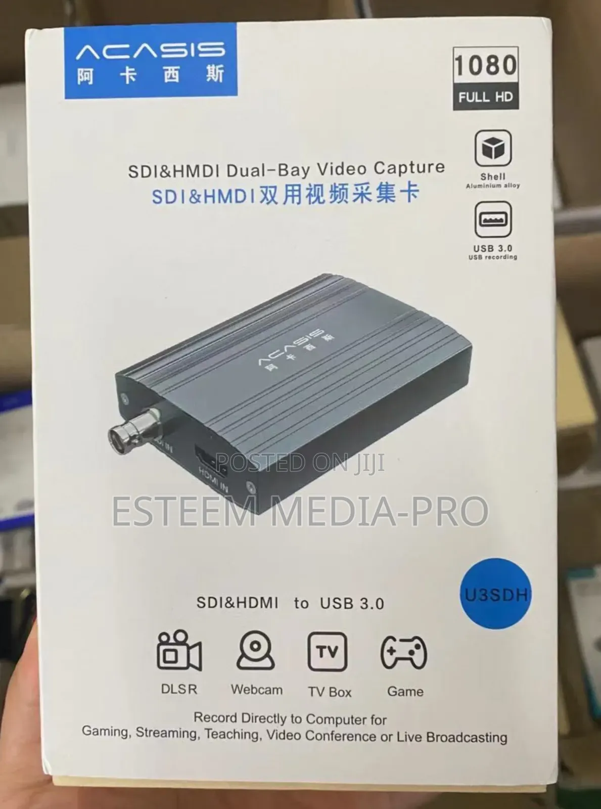 Acasis High Quality Sdi Hdmi 2 FHD to Usb3.0 Video Capture