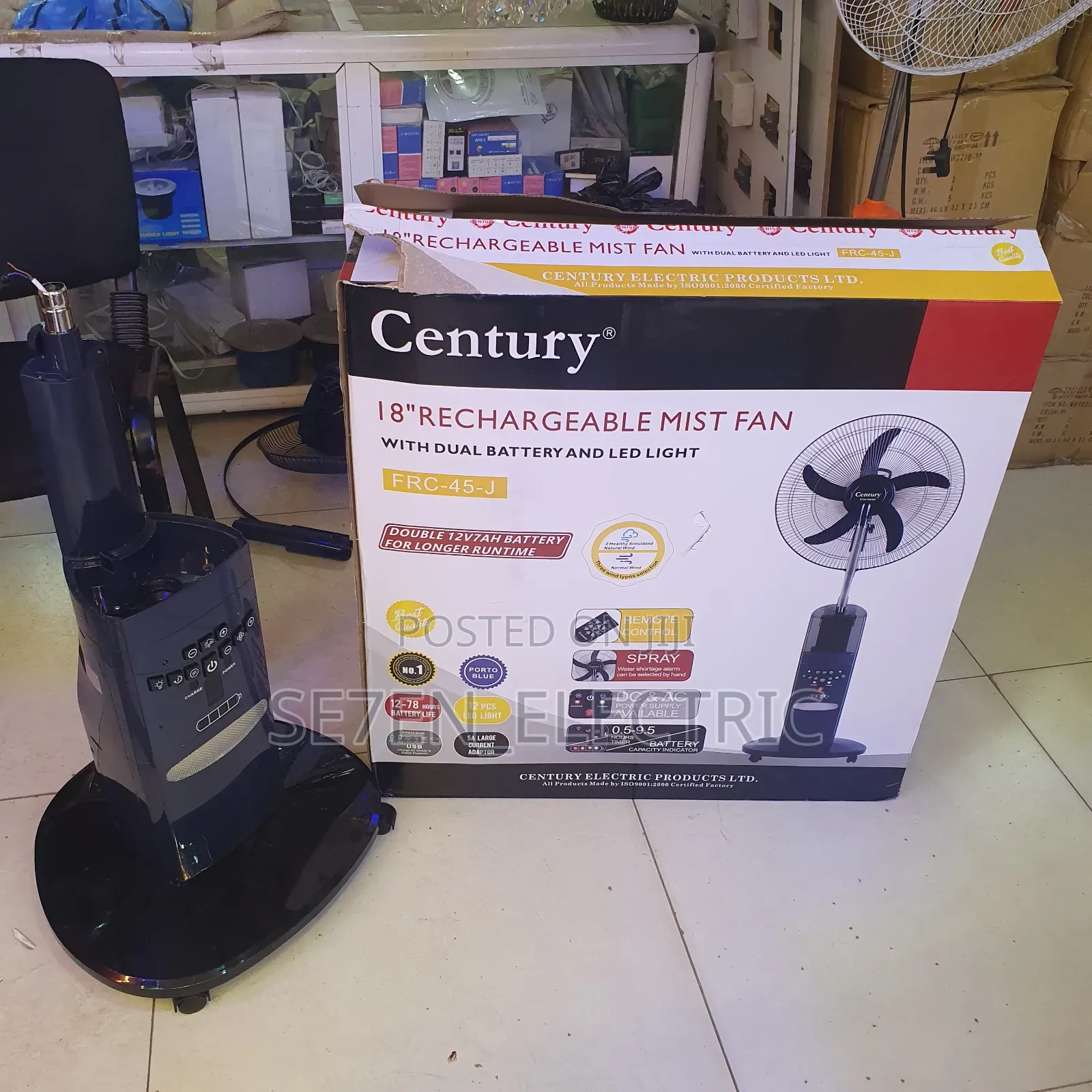 Rechargeable Fan Water Cooler.