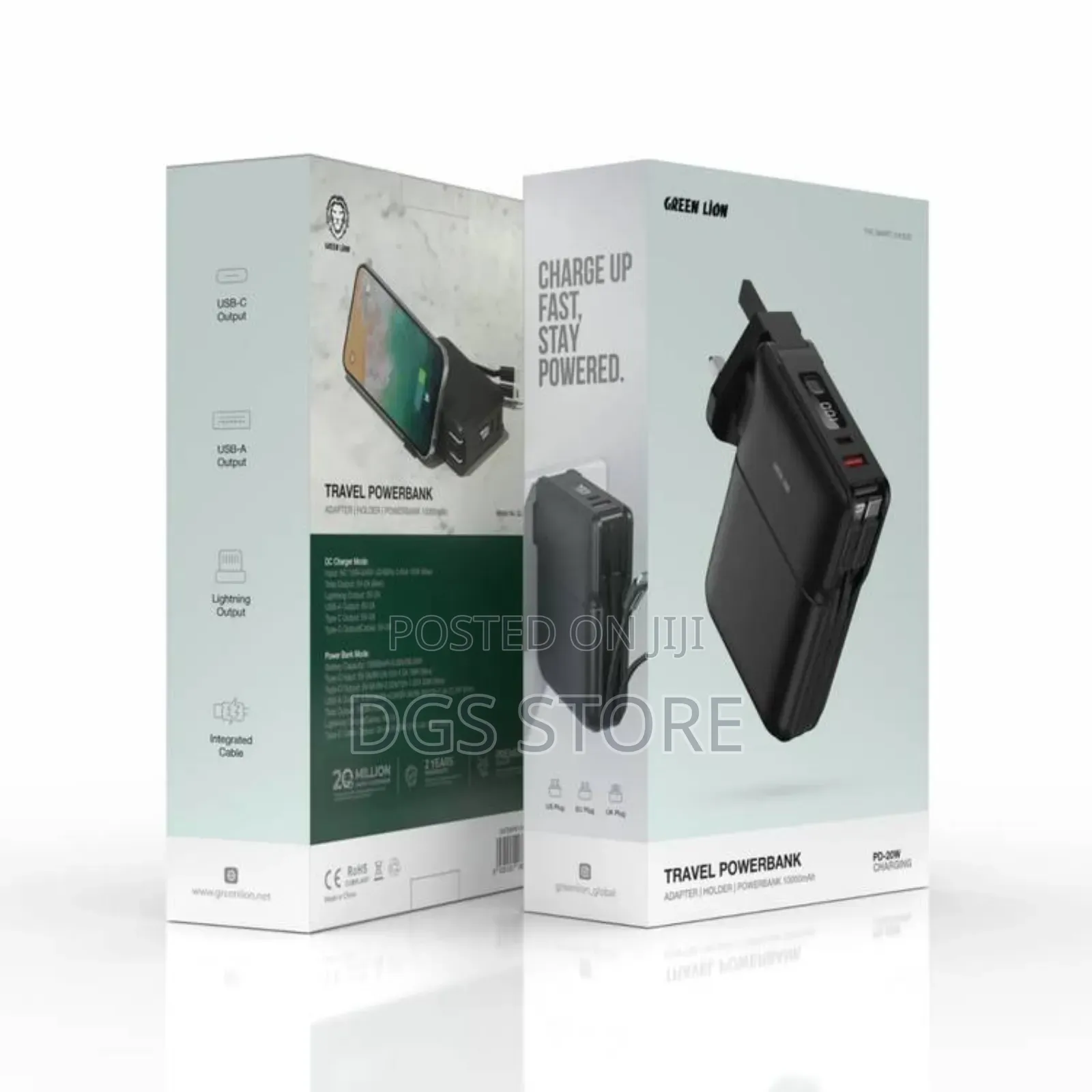 Green Lion Travel Power Bank 10,000mah