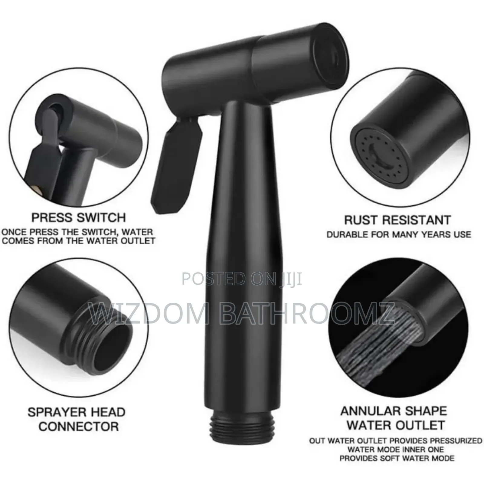 Quality Black Anal Shower