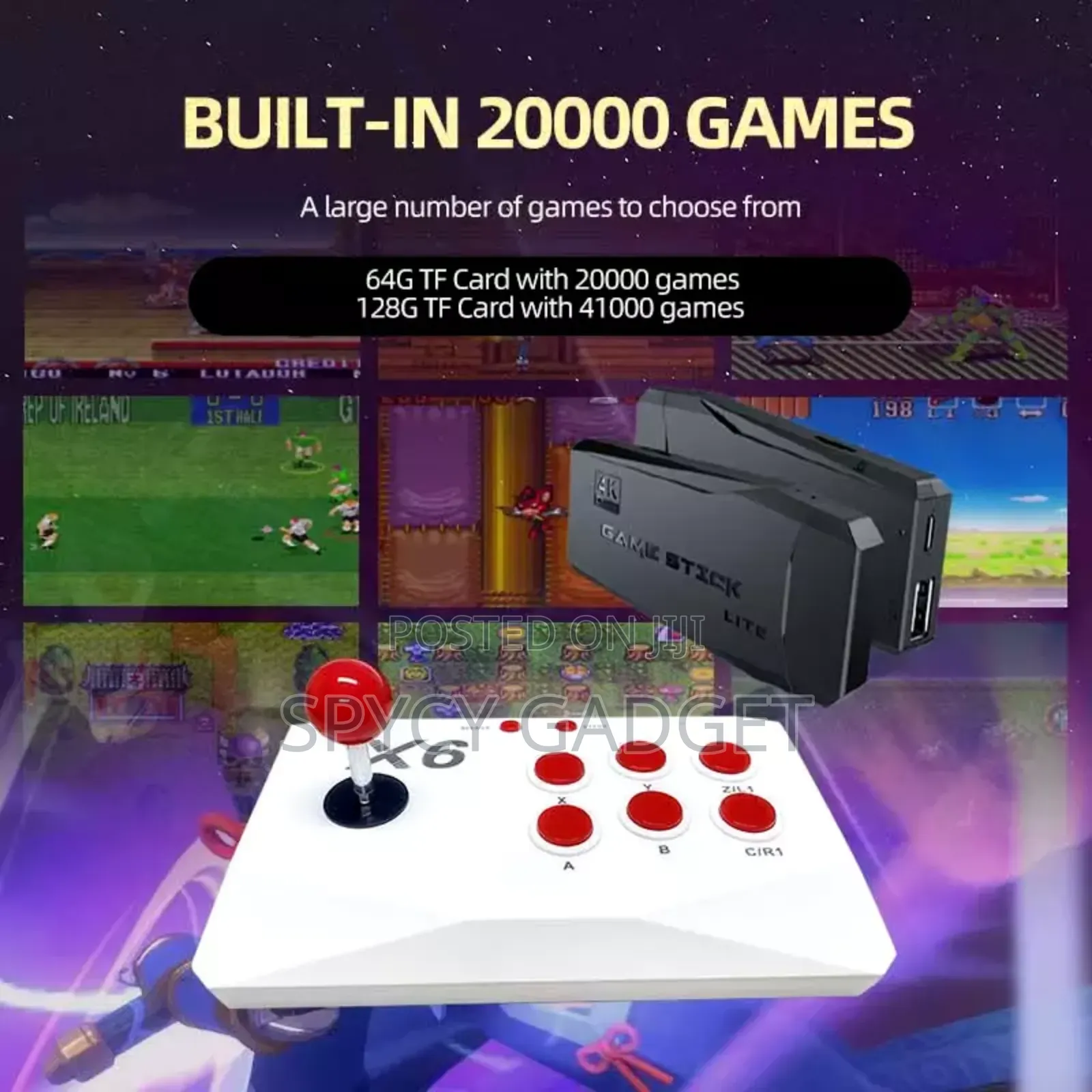 Video Game Console TV Game Stick With Double Joystick