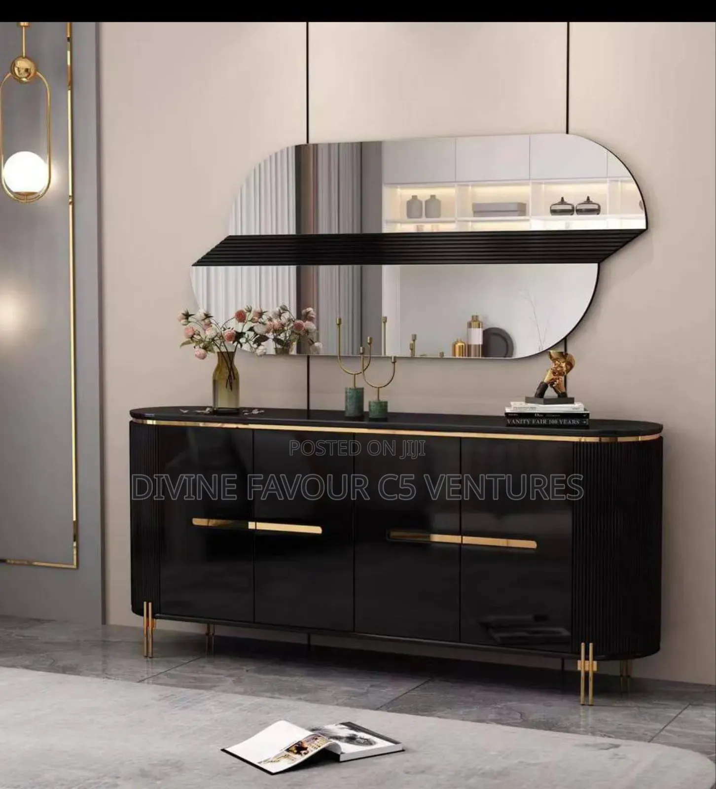 Console Set and Mirror