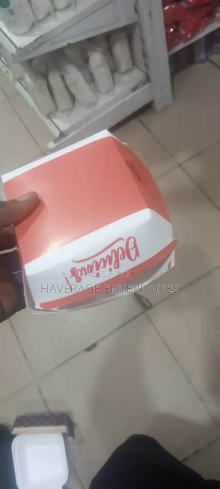 Disposable Paper Burger/Fries Box 1,000pces