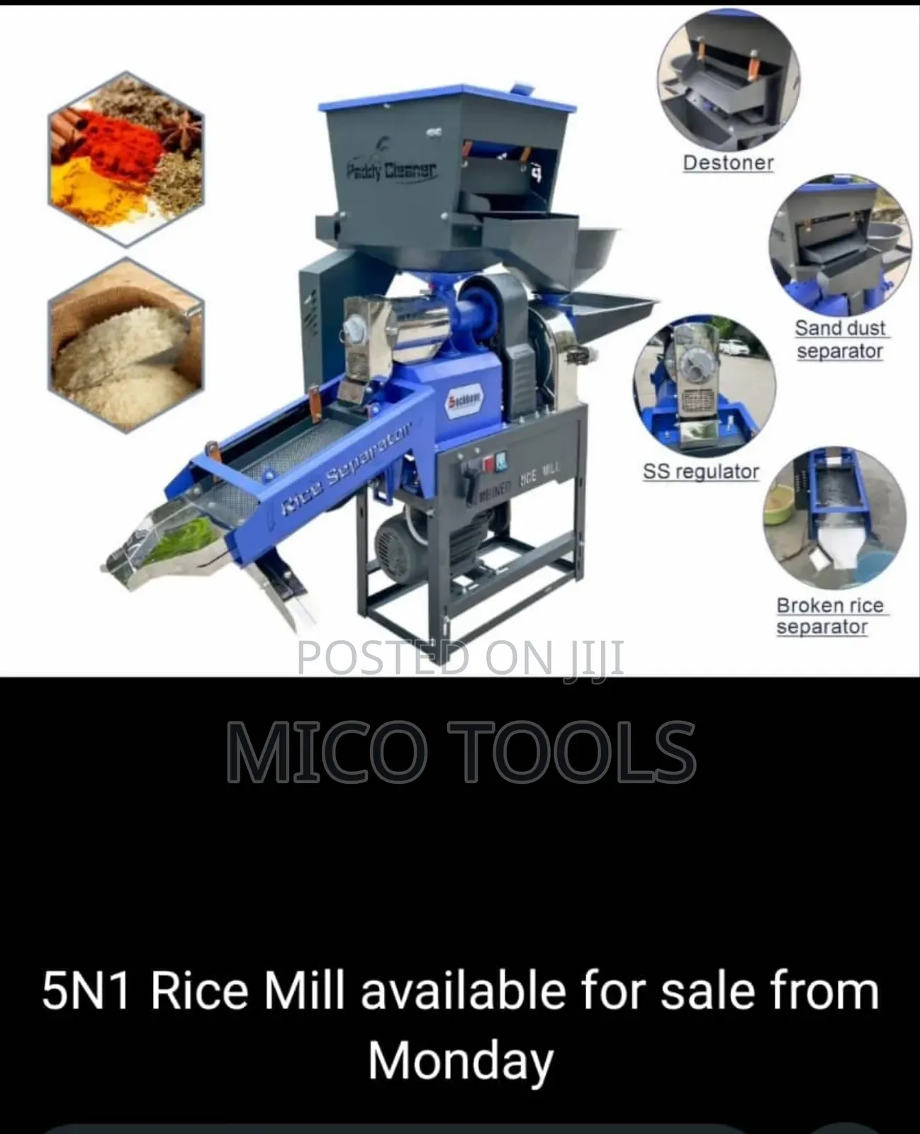 5 in 1 Rice Milling Machine