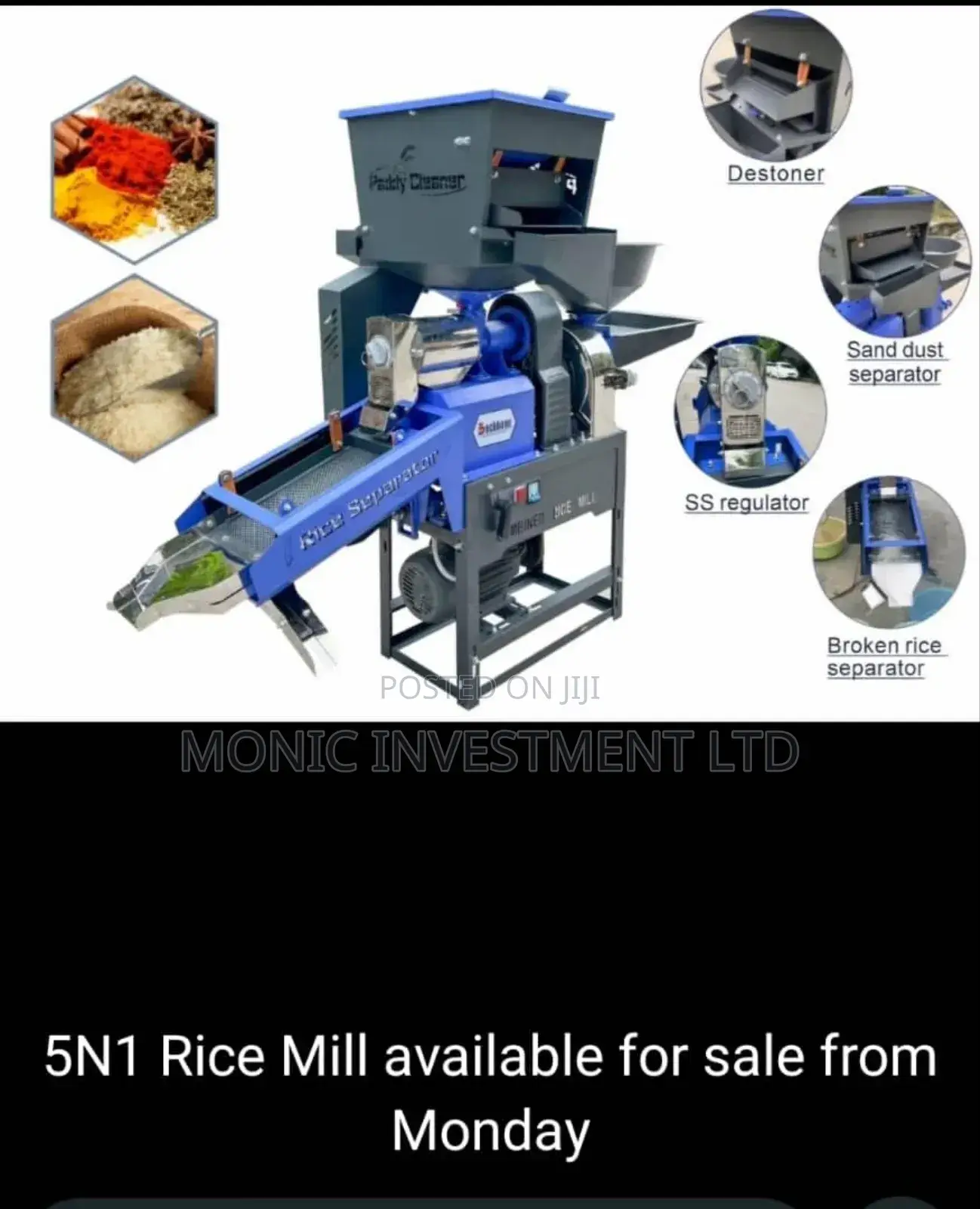 5 in 1 Rice Milling Machine