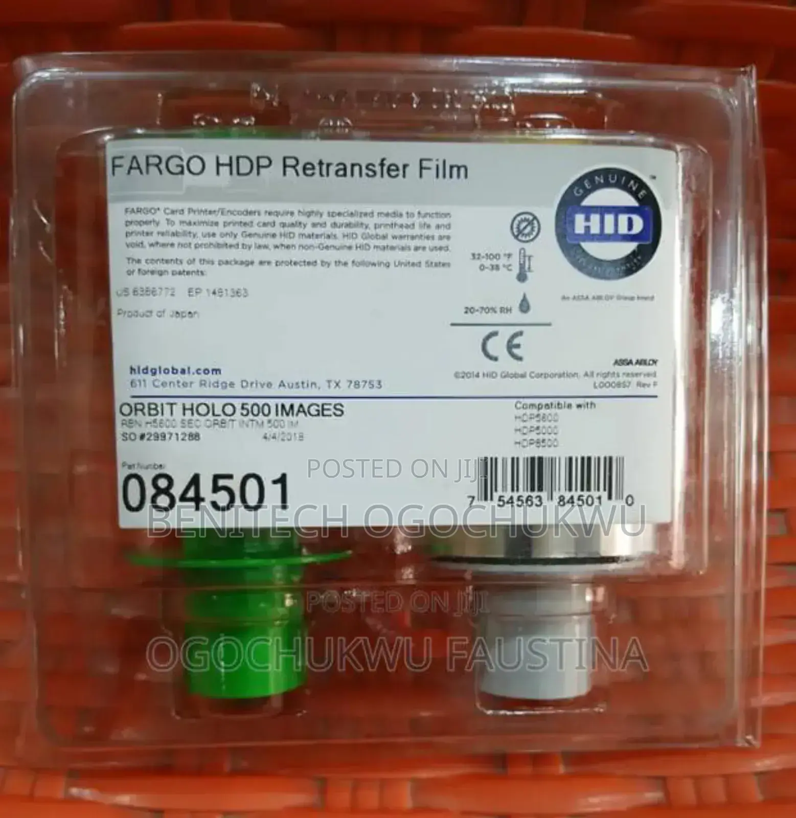 Fargo Hdp Retransfer Film Orbit Holo 500images Pt No. 084501