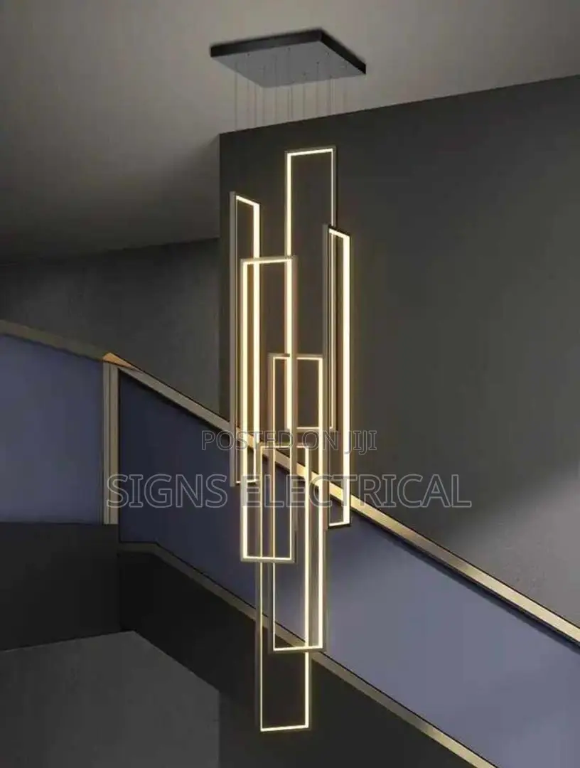 Modern Luster Rectangle Led Chandelier