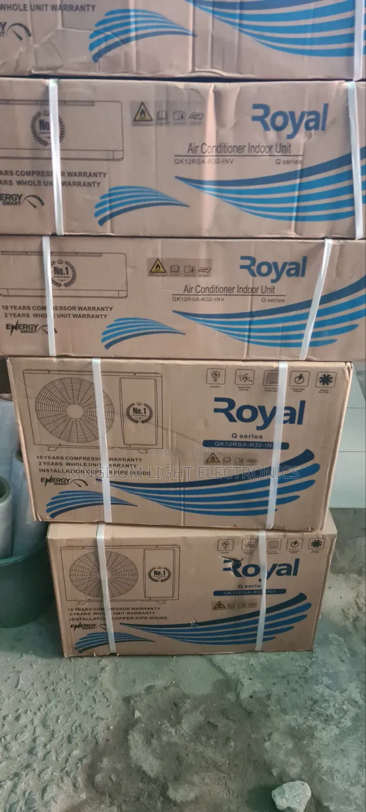 100% Copper Royal 1.5hp Inverter Energy Smart Split Ac