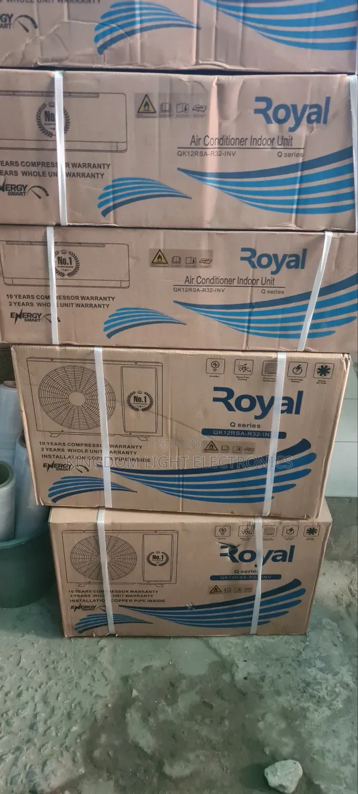 100% Copper Royal 1.5hp Inverter Energy Smart Split Ac