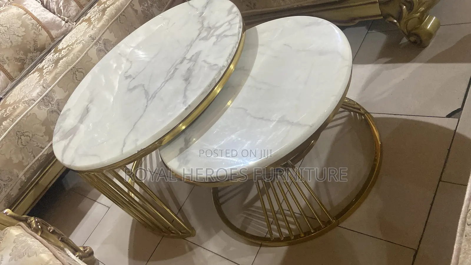 Marble Top Modern Center Table