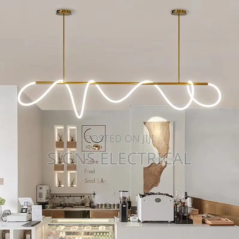 Modern LED Long Hose Pendant Lamp Dining Living Room
