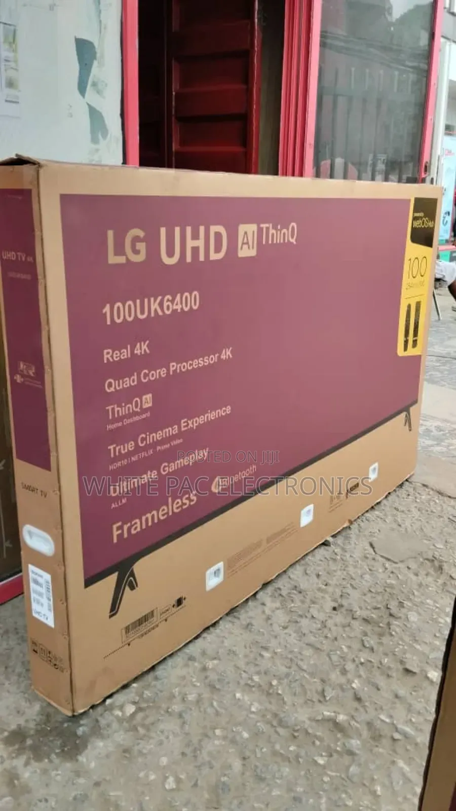 Lg 100" Webos Smart Flameles Tv Netflix Youtube Magic Remote