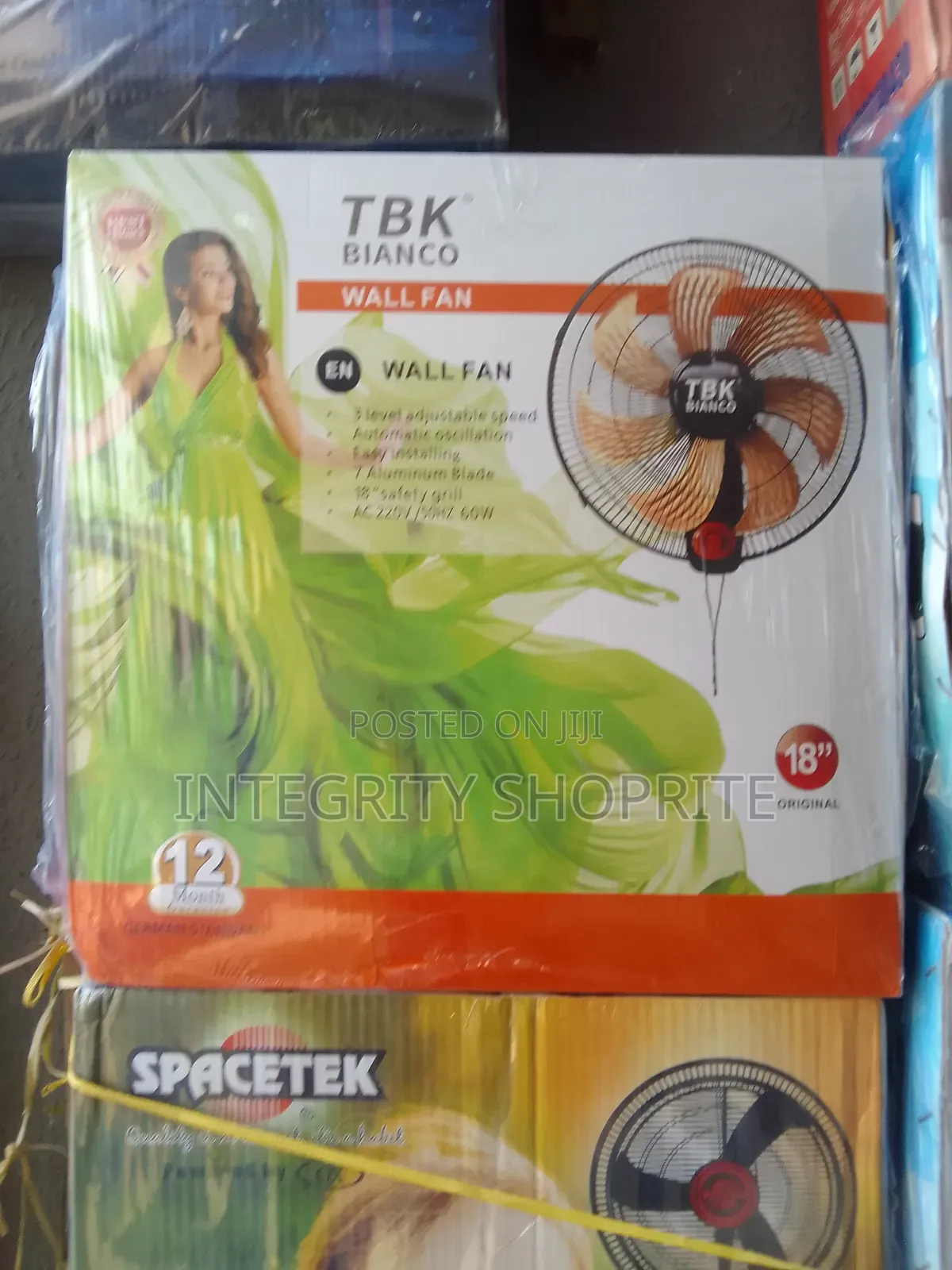 TBK Bianco Wall Fan 18inches