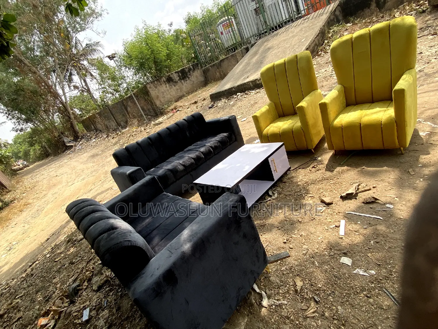 Set of Chairs With Center Table by Oluwaseun Furniture