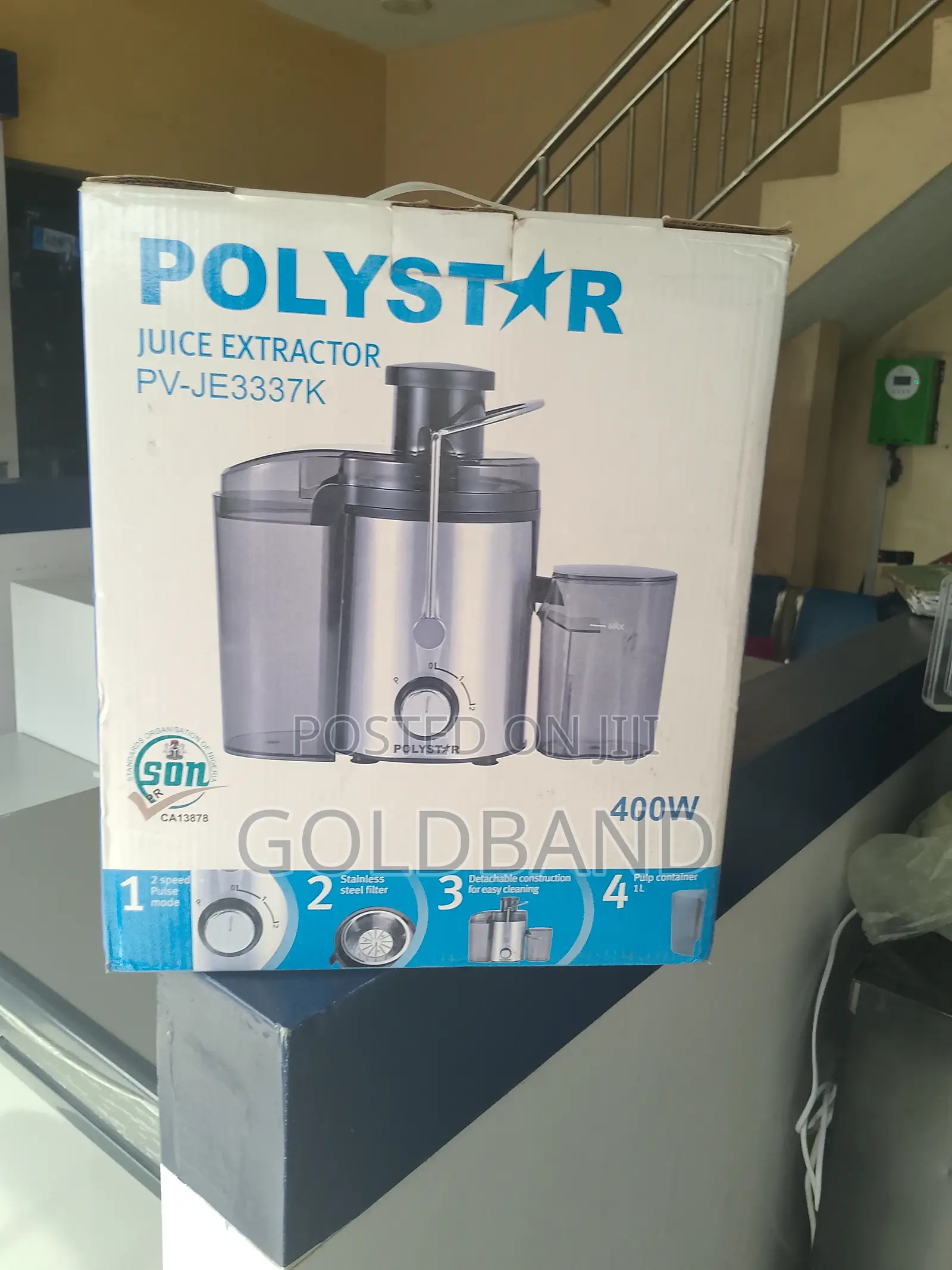 Polystar Pv-je333k 68mm Multi-speed Mode Juice Extractor