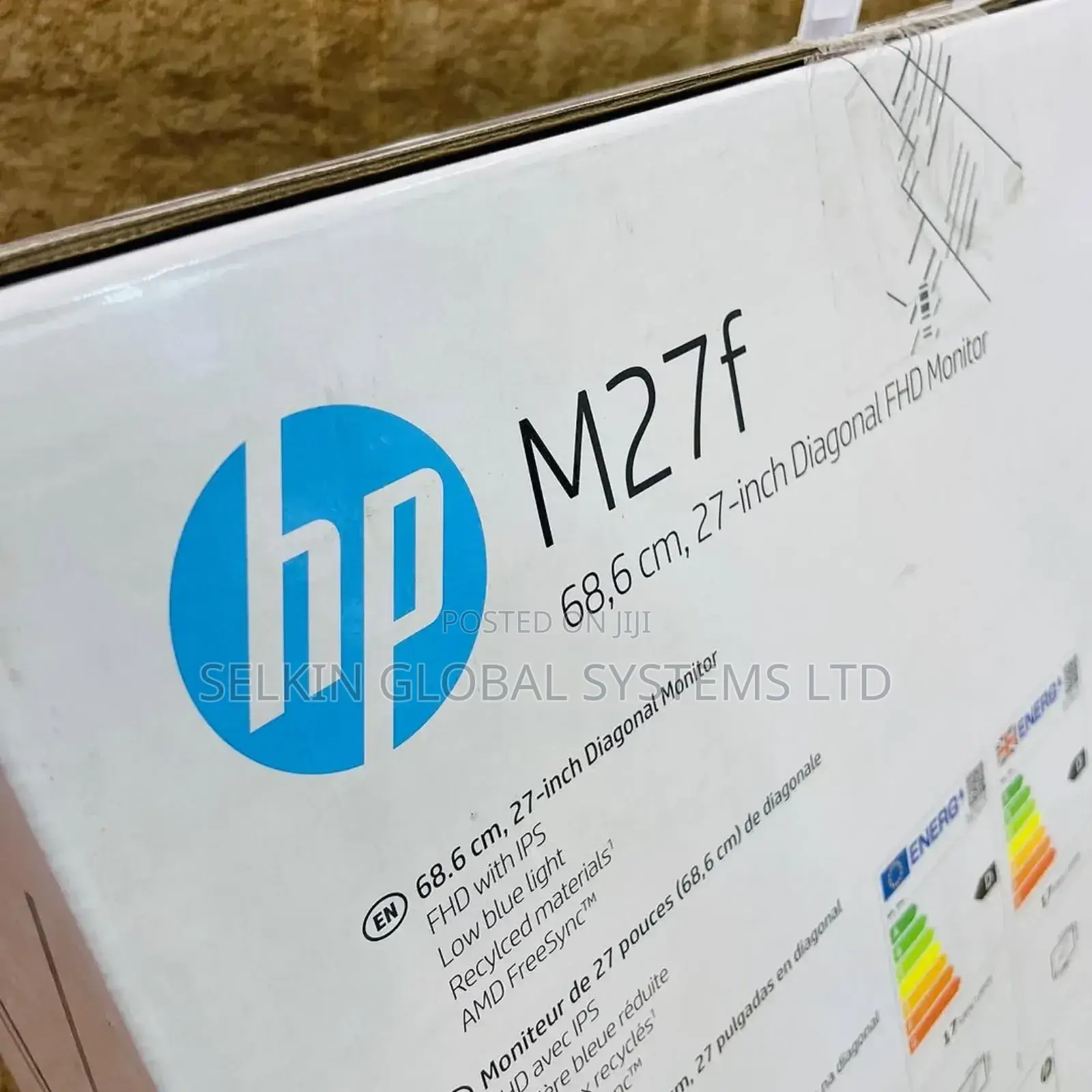 HP M27f 27-inch Diagonal Full HD IPS Micro-edge Monitor