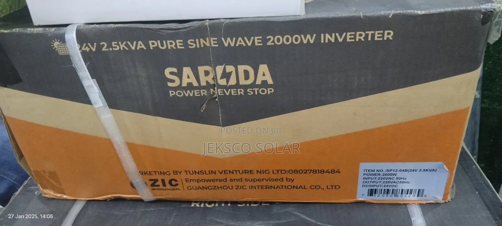Saroda 2.5kva Pure Sine Wave Solar Inverter..