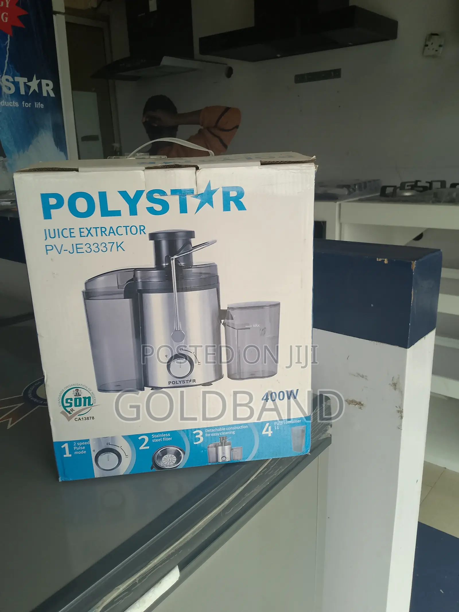 Polystar Pv-Je333k 68mm Juice Extractor (Squeeze Master)