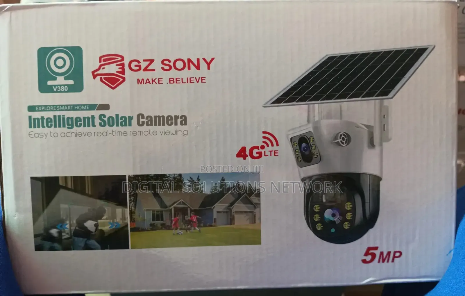 Solar Camera V380 Dual Lens 5mp