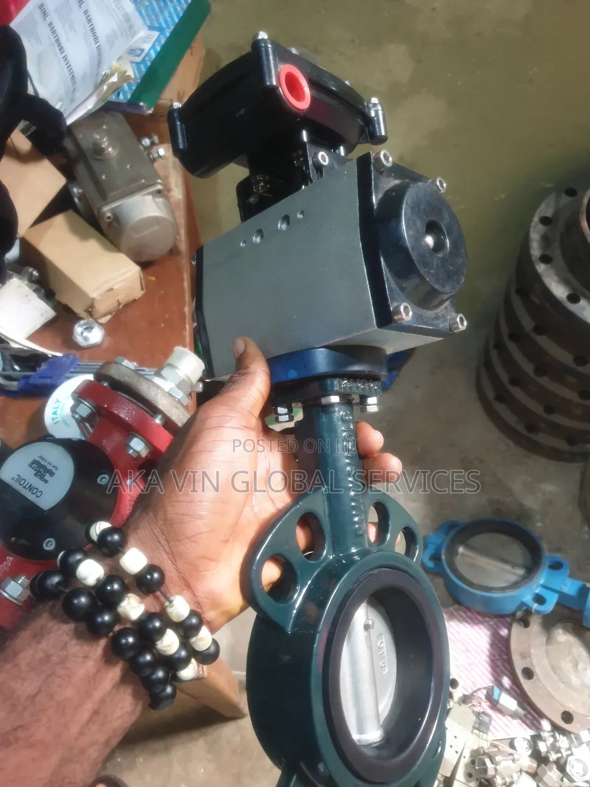 3 Inch Butterfly Valve With Double Acting Pneumatic Actuator