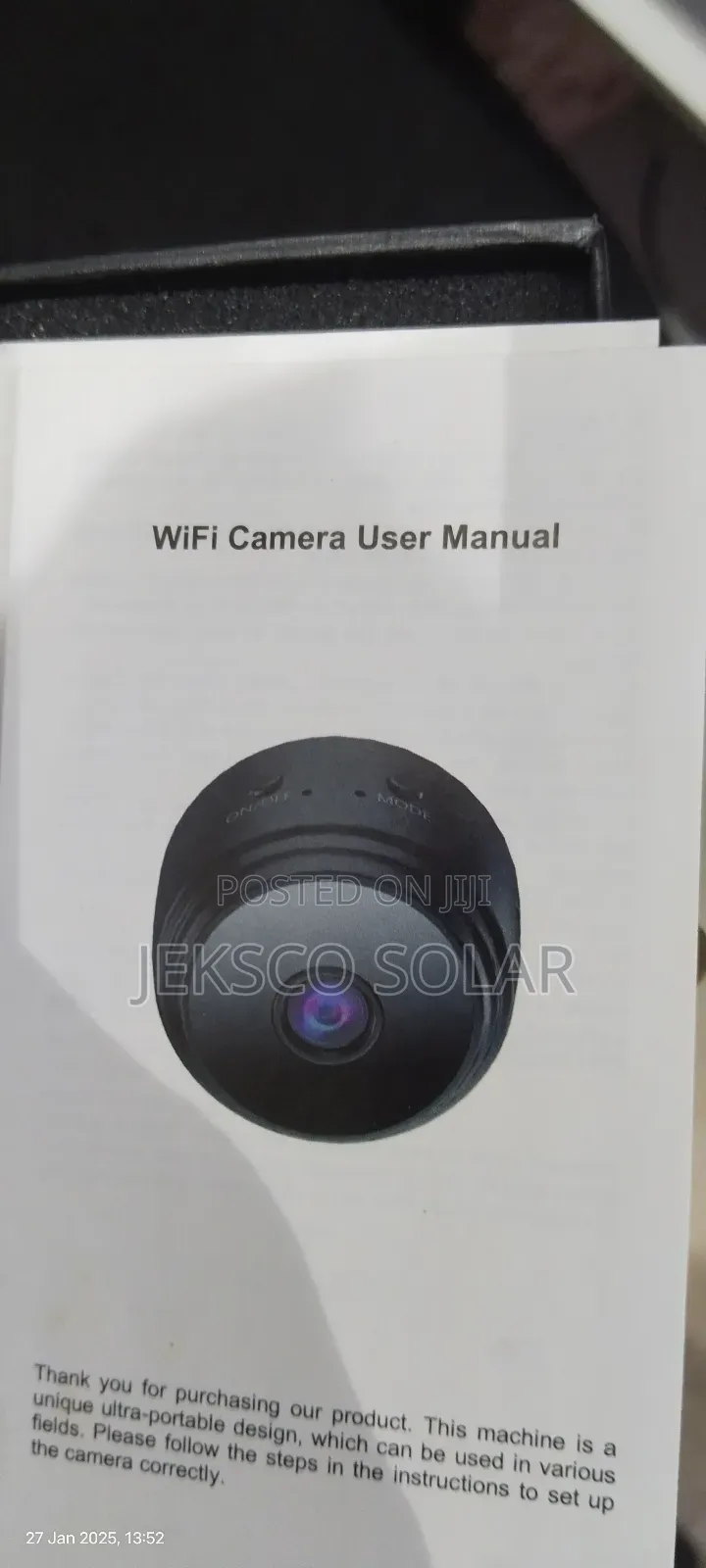 Mini Wifi Indoor/Outdoor CCTV Camera.