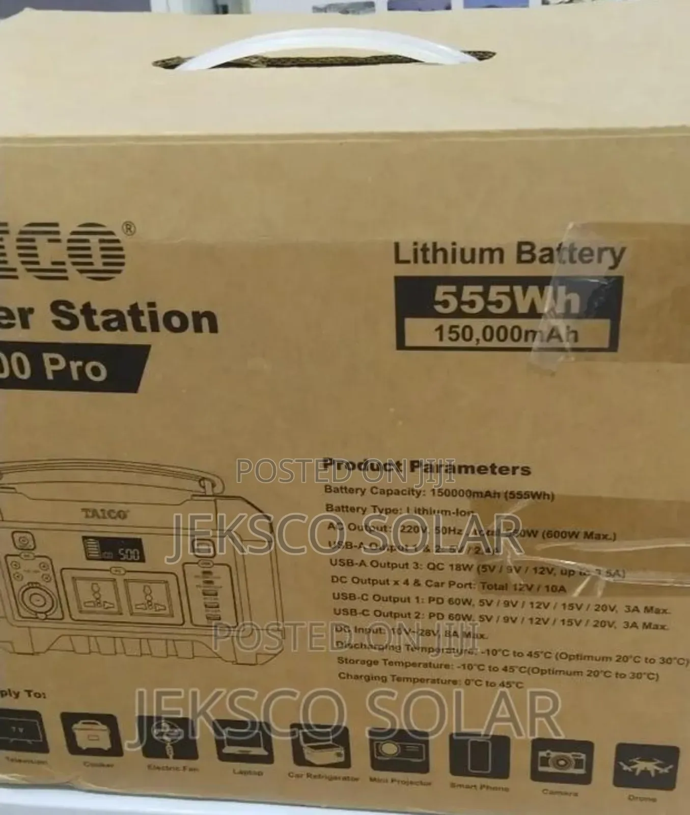 Taico Solar Lithium Generator, 500watts.