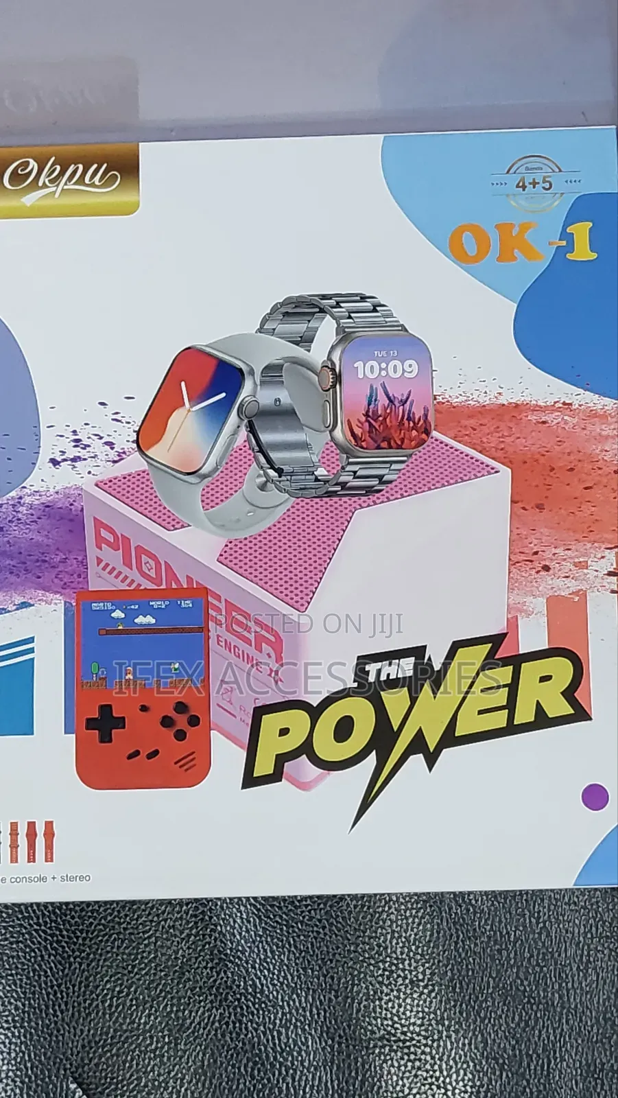 Smartwatch 2 in 1 With Speaker, Children Games and 4 Straps