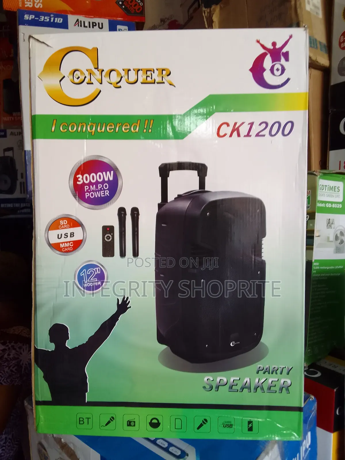Conquer Public Speaker 12woofer 3000wat