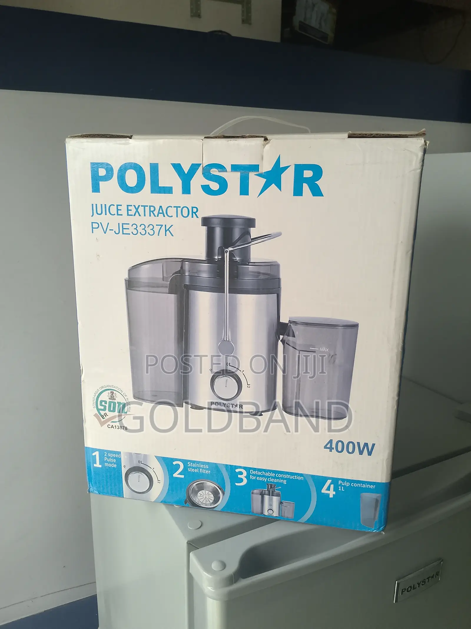 Polystar 68mm Juice Extractor With Safety Interlock Switch