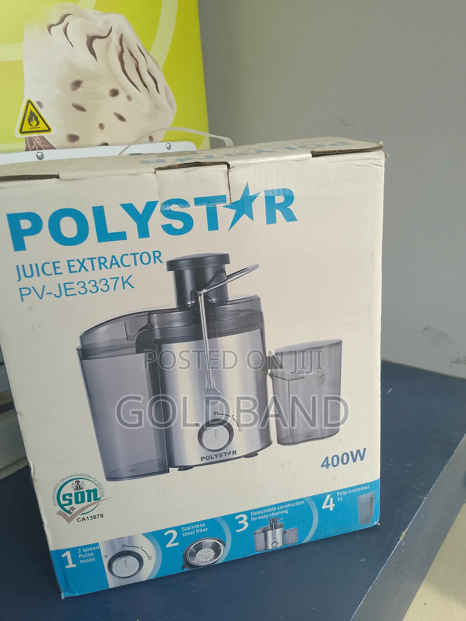 Polystar 68mm Juice Extractor With Safety Interlock Switch
