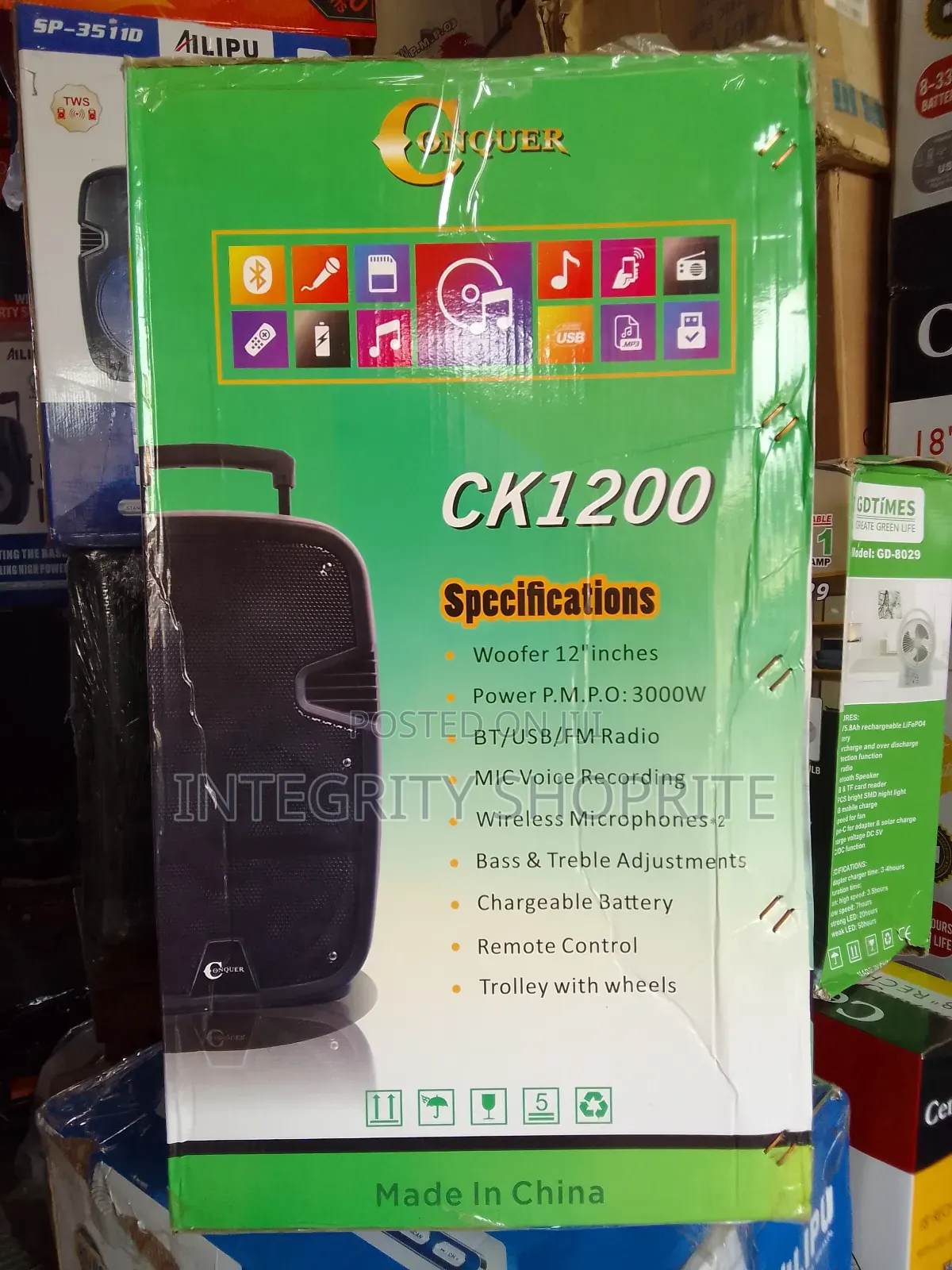 Conquer Public Speaker 12woofer 3000wat