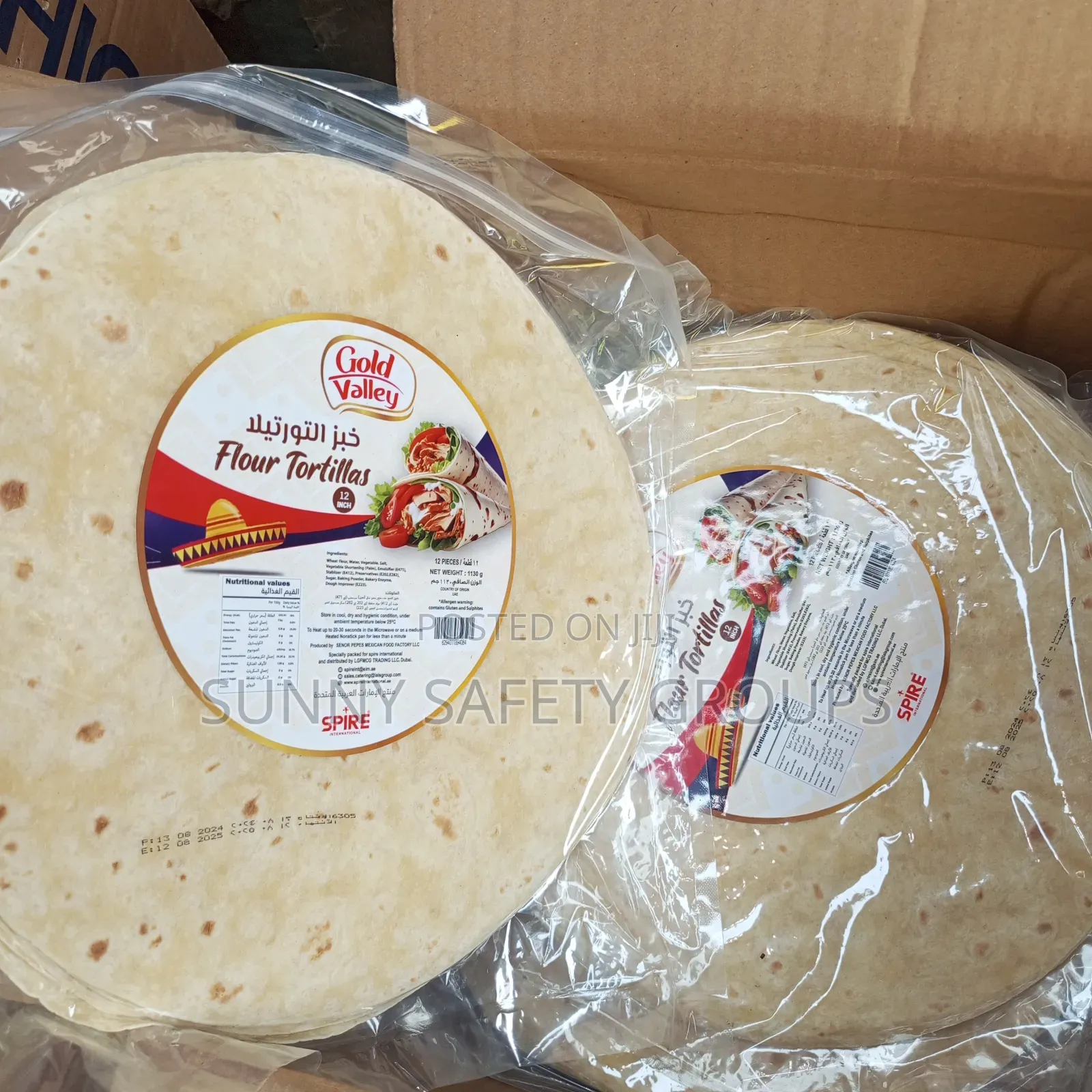 Large Size Golden Valley Tortillas and Shawarma Wraps by 12