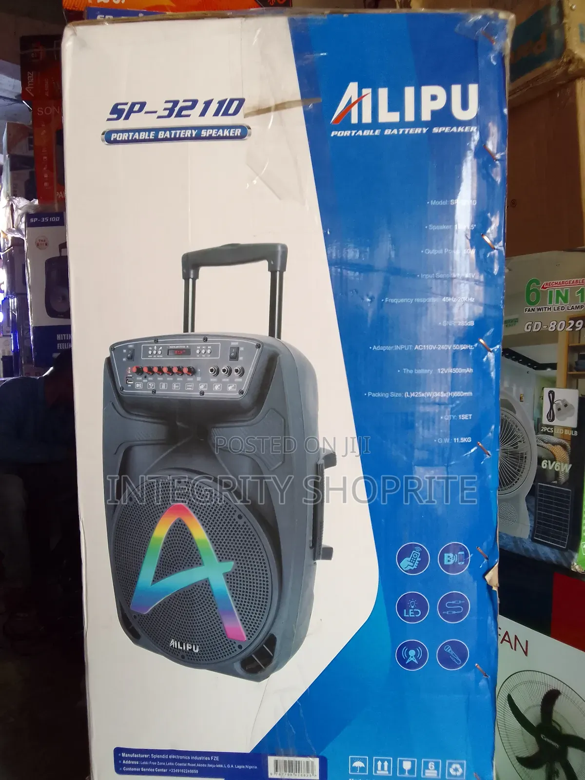 Ailipu Public Address Rechargeable Bluetooth 2 Mic SP32110