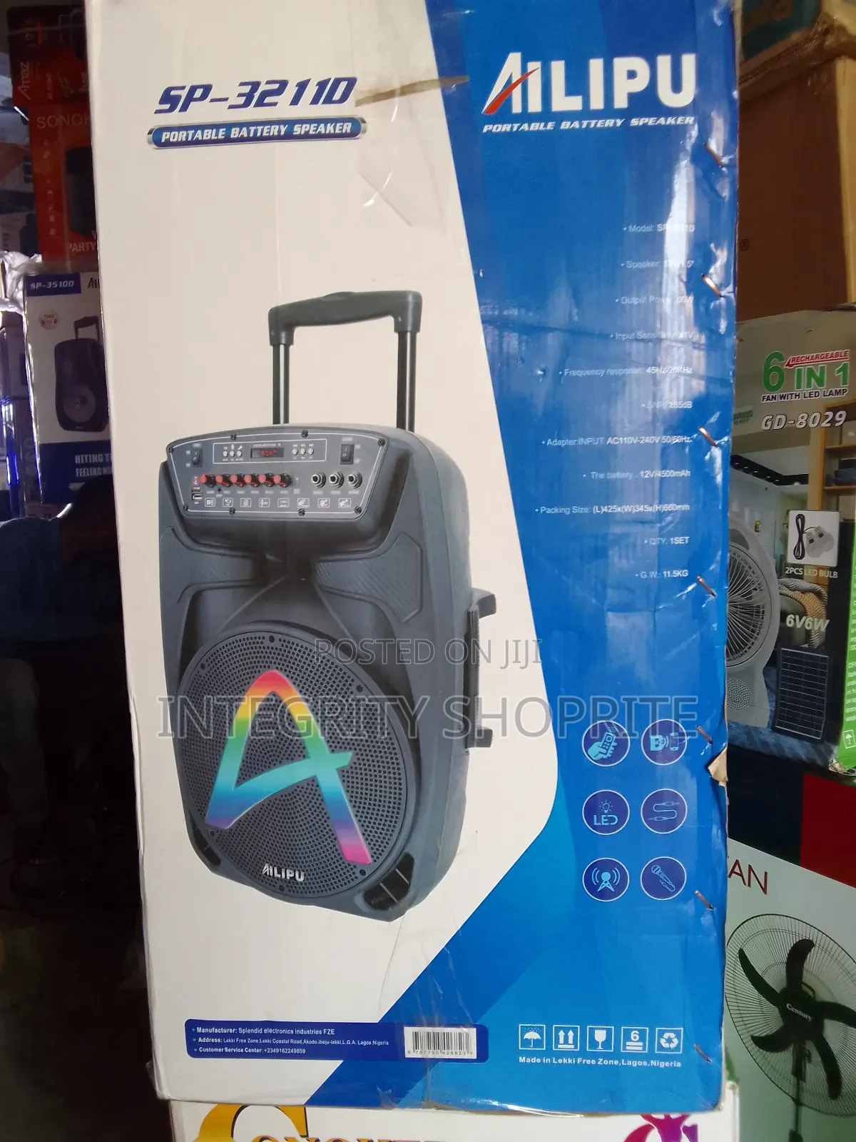 Ailipu Public Address Rechargeable Bluetooth 2 Mic SP32110