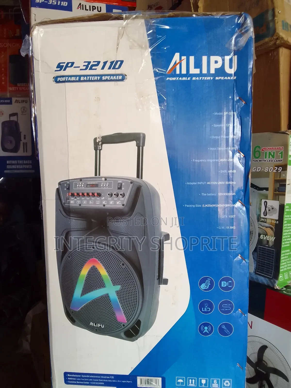 Ailipu Public Address Rechargeable Bluetooth 2 Mic SP32110
