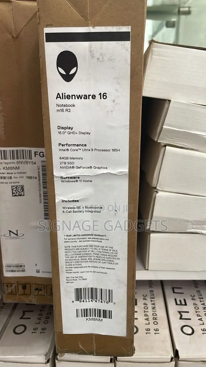 New Laptop Alienware M15 R3 64GB Intel Core Ultra 9 SSD 2T