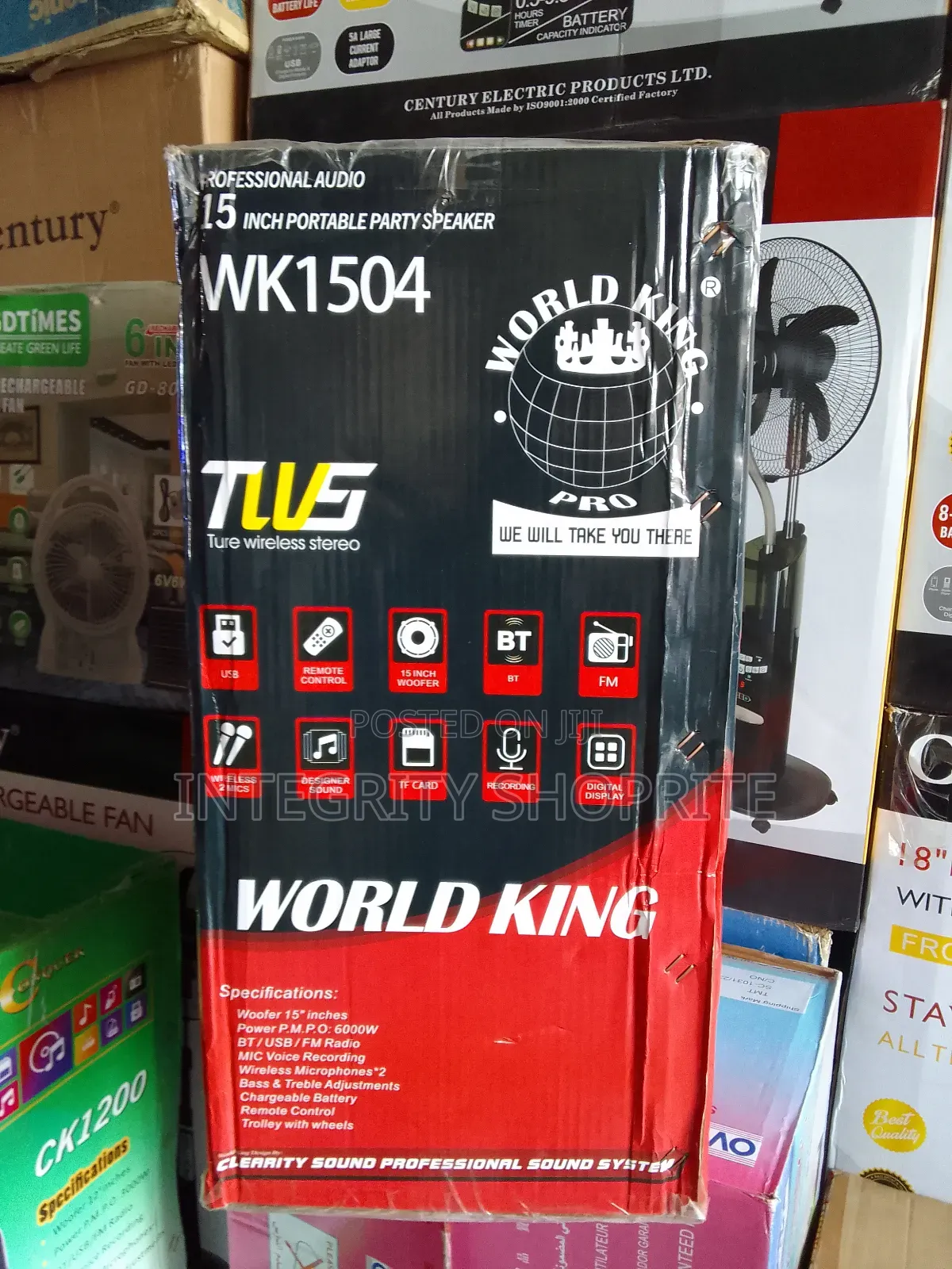 World King Multimedia Speaker System 15woofer 6000W