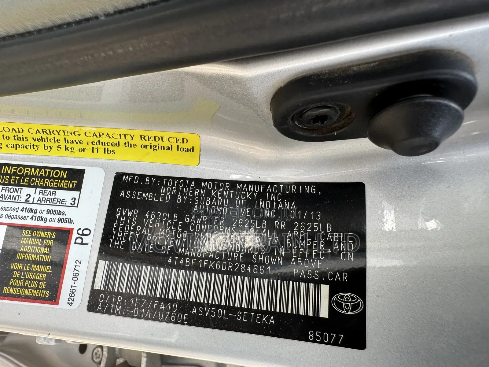 Toyota Camry 2013 Silver