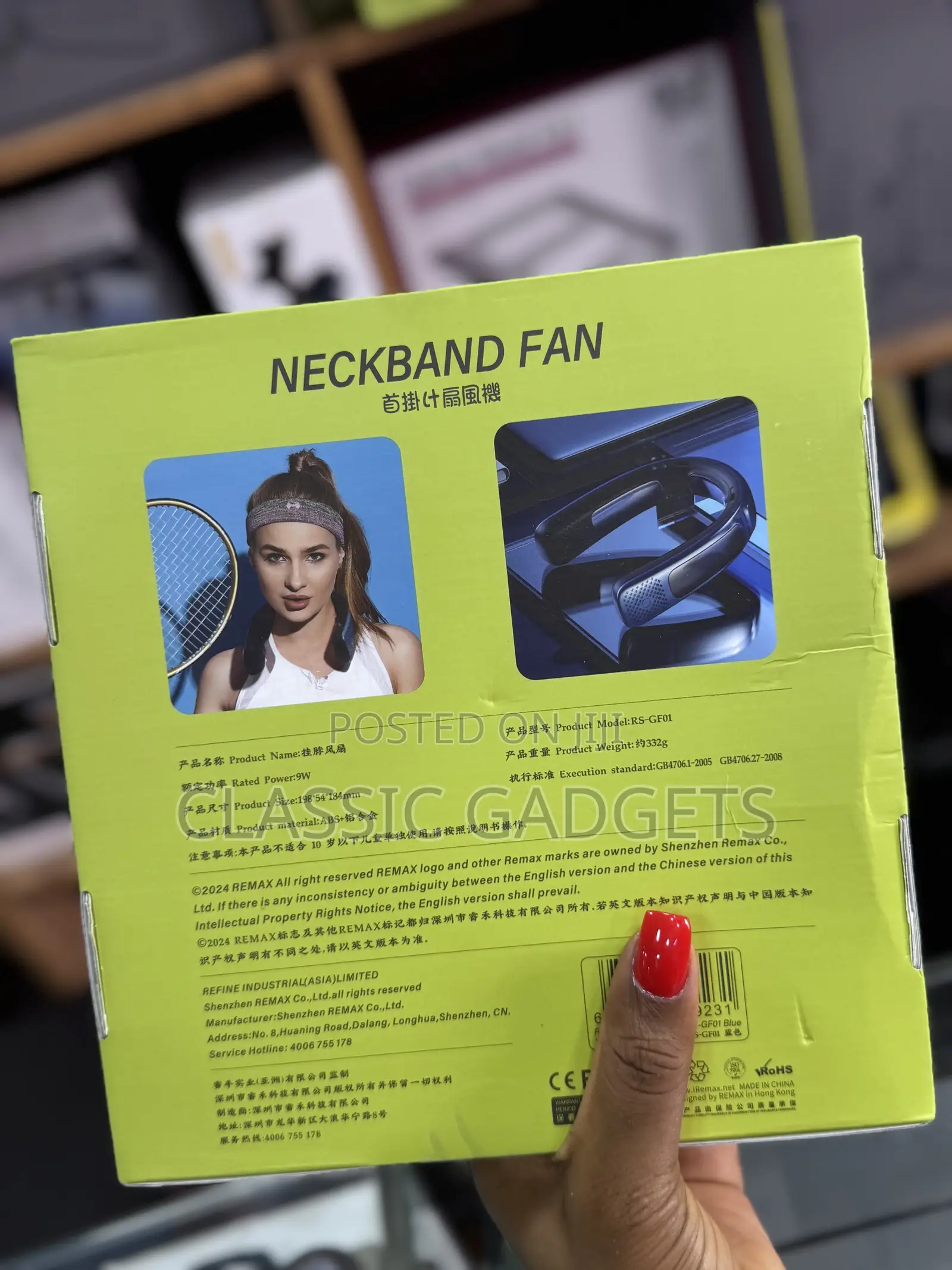 REMAX RS-GF01 Neckband Fan