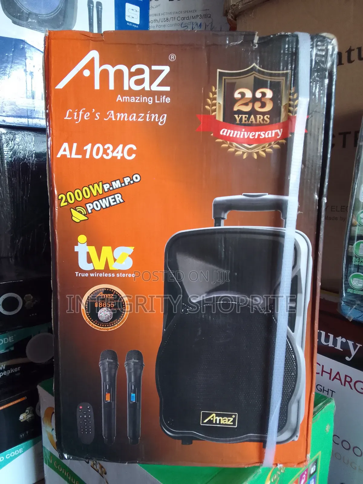 Amaz Portable Party Speaker 10woofer 2000wat