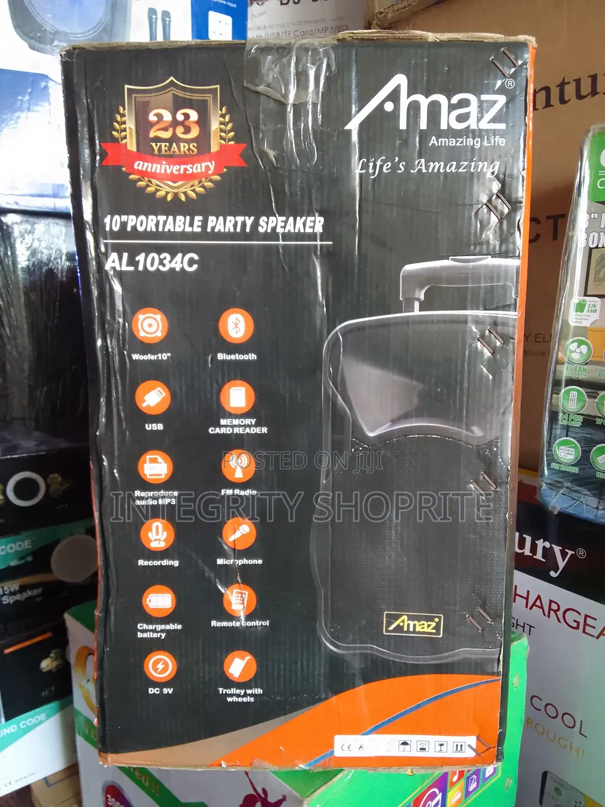 Amaz Portable Party Speaker 10woofer 2000wat